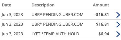 The second problem occured when i tried to order the gift cards 1 by 1. . Lyft temporary authorization hold